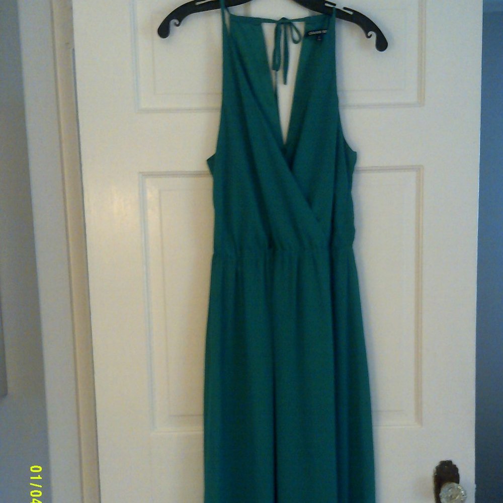 Emerald Green Long Summer Dress